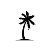 icona dell'albero di cocco. vettore di albero di cocco. icona della palma. illustrazione di palma o albero di cocco.