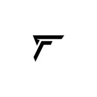 f lettera logo design template vector. vettore