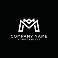 m o mm lettera logo design vettoriale. vettore