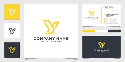 y lettera logo design template vector. vettore