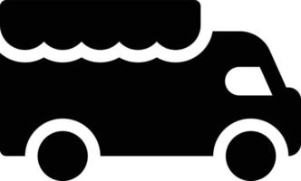illustrazione vettoriale del camion di cibo su uno sfondo simboli di qualità premium. icone vettoriali per il concetto e la progettazione grafica.