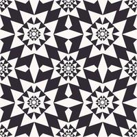 fondo senza cuciture del modello geometrico islamico africano di colore bianco e nero. utilizzare per tessuti, tessuti, elementi di decorazione d'interni, tappezzeria, avvolgimento. vettore