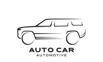 vettore di linee astratte logo auto. illustrazione vettoriale