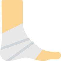 illustrazione vettoriale della fasciatura del piede su uno sfondo. simboli di qualità premium. icone vettoriali per il concetto e la progettazione grafica.