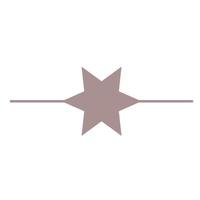 icona del simbolo grafico boho minimalista. semplice boho minimalista silhouette decorazione elemento icona per t-shirt o stampa poster vettore
