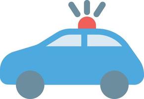 illustrazione vettoriale dell'auto della polizia su uno sfondo. simboli di qualità premium. icone vettoriali per il concetto e la progettazione grafica.