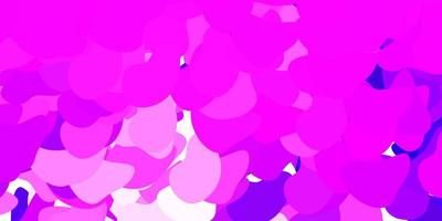 texture vettoriale viola chiaro, rosa con forme di memphis.