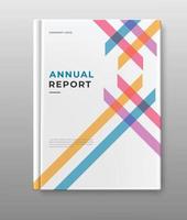 raccolta del design della copertina della relazione annuale vettore