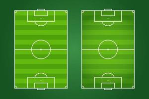 design piatto del campo da calcio, illustrazione grafica del campo da calcio, vettore del campo da calcio e layout.