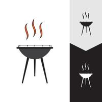 illustrazione vettoriale dell'icona del barbecue