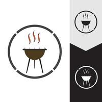 illustrazione vettoriale dell'icona del barbecue