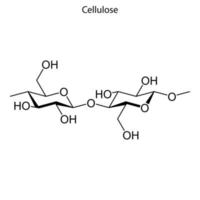 formula scheletrica della molecola chimica. vettore