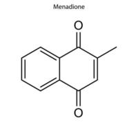 formula scheletrica della molecola. vettore