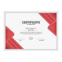 modello di premio creativo certificato di apprezzamento con colore sfumato vettore