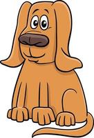 cartone animato cane divertente personaggio animale comico vettore