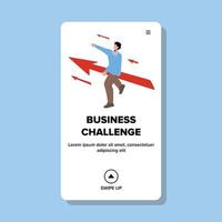 illustrazione vettoriale di sfida aziendale, strategia e processo