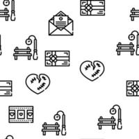 incontri amore romantico vettore seamless pattern