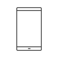 icona lineare dello smartphone. illustrazione al tratto sottile. cellulare. simbolo di contorno. disegno di contorno isolato vettoriale