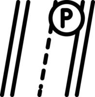 illustrazione vettoriale di parcheggio su strada su uno sfondo. simboli di qualità premium. icone vettoriali per il concetto e la progettazione grafica.