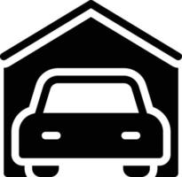 illustrazione vettoriale del garage per auto su uno sfondo. simboli di qualità premium. icone vettoriali per il concetto e la progettazione grafica.