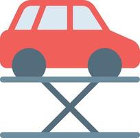 illustrazione vettoriale di sollevamento dell'auto su uno sfondo simboli di qualità premium. icone vettoriali per il concetto e la progettazione grafica.