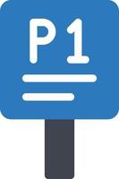 parcheggio di un'illustrazione vettoriale su uno sfondo simboli di qualità premium. icone vettoriali per il concetto e la progettazione grafica.