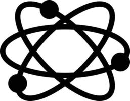 illustrazione vettoriale dell'atomo su uno sfondo. simboli di qualità premium. icone vettoriali per il concetto e la progettazione grafica.