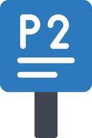 parcheggio 2 illustrazione vettoriale su uno sfondo simboli di qualità premium. icone vettoriali per il concetto e la progettazione grafica.
