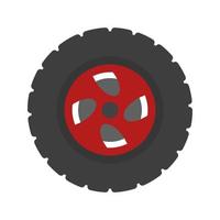 icona della linea i pneumatici vettore
