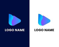 lettera r con modello di progettazione del logo di gioco vettore