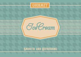 Vintage Ice Cream Vector Background