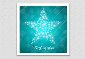 Sparkling Merry Christmas Star Vector Background