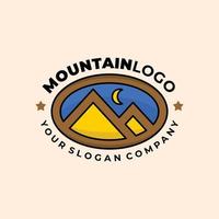 logo di montagna per la tua azienda vettore