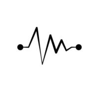 illustrazione grafica vettoriale dell'icona del battito cardiaco