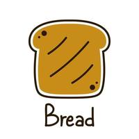 logo del pane tostato. vettore di pane. simbolo del pane. sfondo. spazio libero per il testo. disegno del logo del pane.