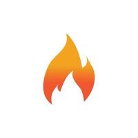 modello di disegno dell'illustrazione dell'icona del vettore del fuoco della fiamma calda