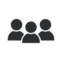 rete di gruppi di utenti. gruppo di squadra aziendale. icona del membro della comunità. attività di lavoro del team aziendale. icona dell'unità del personale vettore