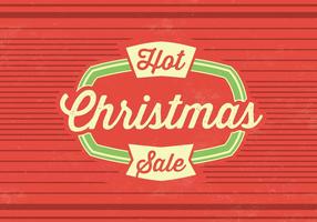 Hot Christmas Sale Vector Background