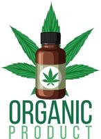 pianta di cannabis come prodotto biologico vettore