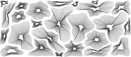 sfondo astratto linea di contorno bianco vettore