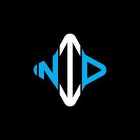 nid lettera logo design creativo con grafica vettoriale