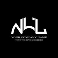 nll lettera logo design creativo con grafica vettoriale