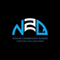 nzq lettera logo design creativo con grafica vettoriale