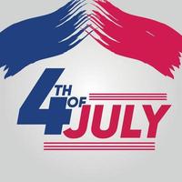felice 4 luglio vettore di festa dell'indipendenza degli Stati Uniti