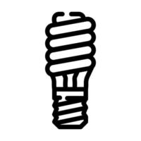illustrazione vettoriale dell'icona della linea della lampada economica elettrica