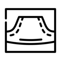 illustrazione vettoriale dell'icona della linea della tasca della felpa con cappuccio