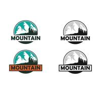 set logo montagna vettore