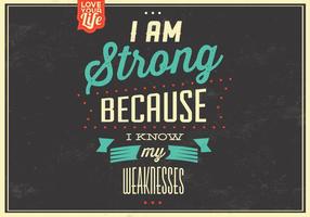 I am Strong Vector Background