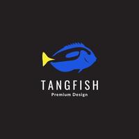 illustrazione dell'icona vettoriale del design del logo del pesce tang