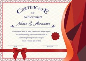 diploma in stile moderno vettore